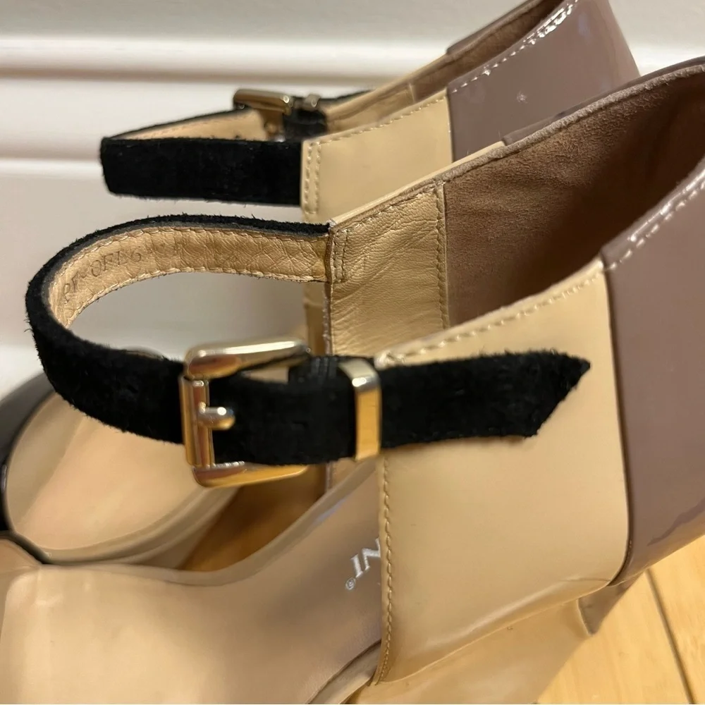 Carlo Pazolini Women Tan Brown Wedge Strappy Sandals Heels Size 38/8 Formal